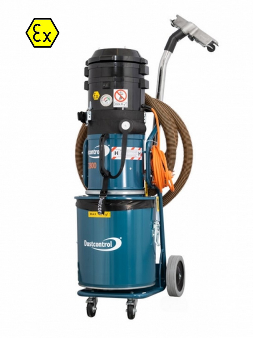 DC 2800 ATEX Aspirapolvere certificato ATEX classe H con bidone da 40 l