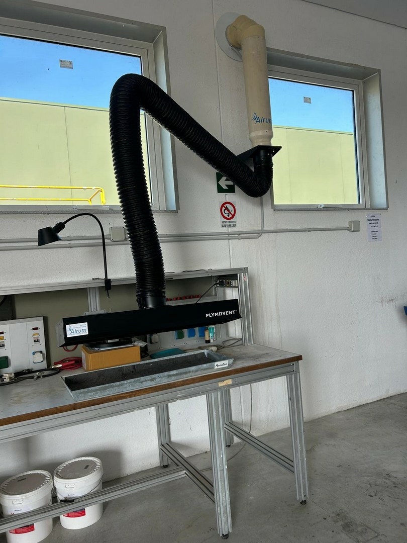Braccio di aspirazione con cappa maggiorata LEH