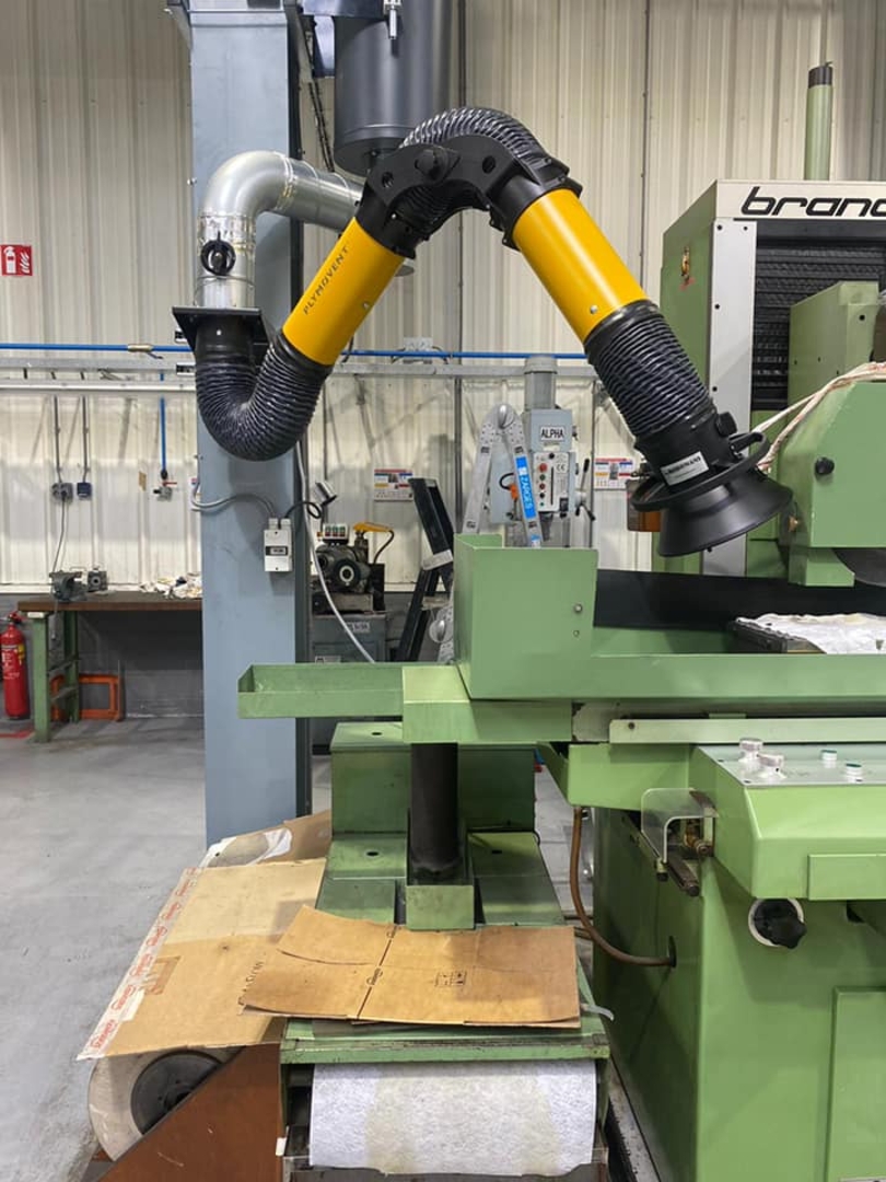 Braccio di aspirazione per lavorazioni di carpenteria