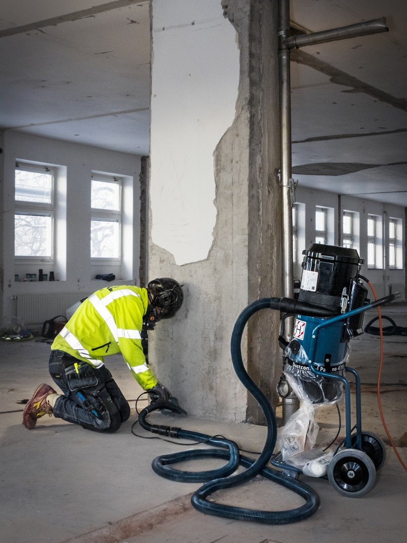 Aspiratore ideale per lavori su cantiere