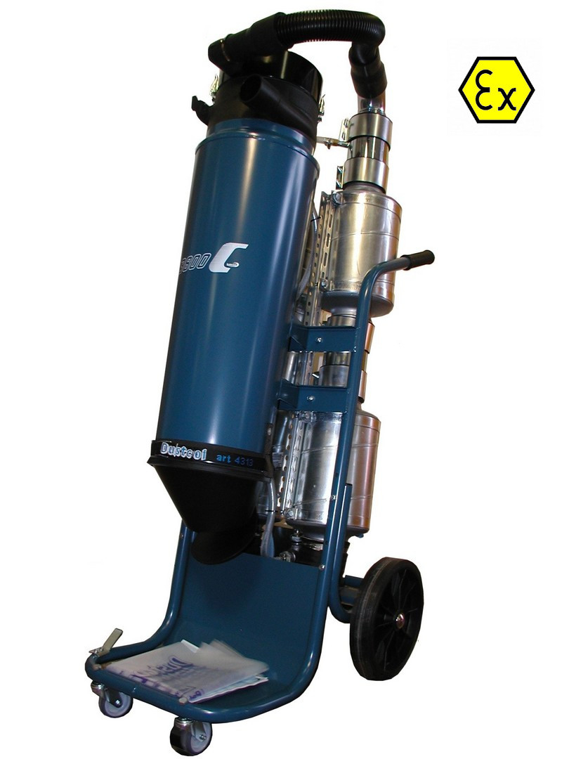 Aspirazione polveri atex con aspiratore DC 3800 TRS