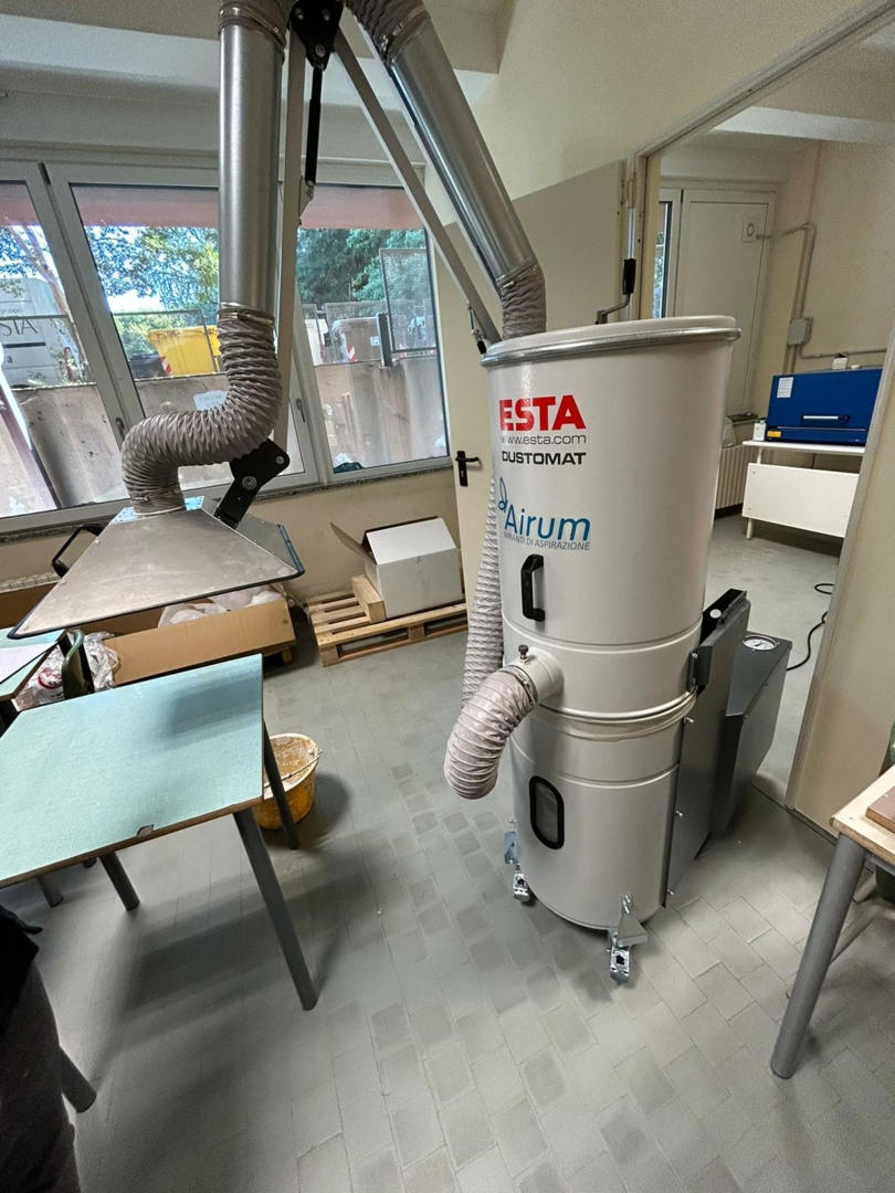 filtro aspirante e cappa maggiorata