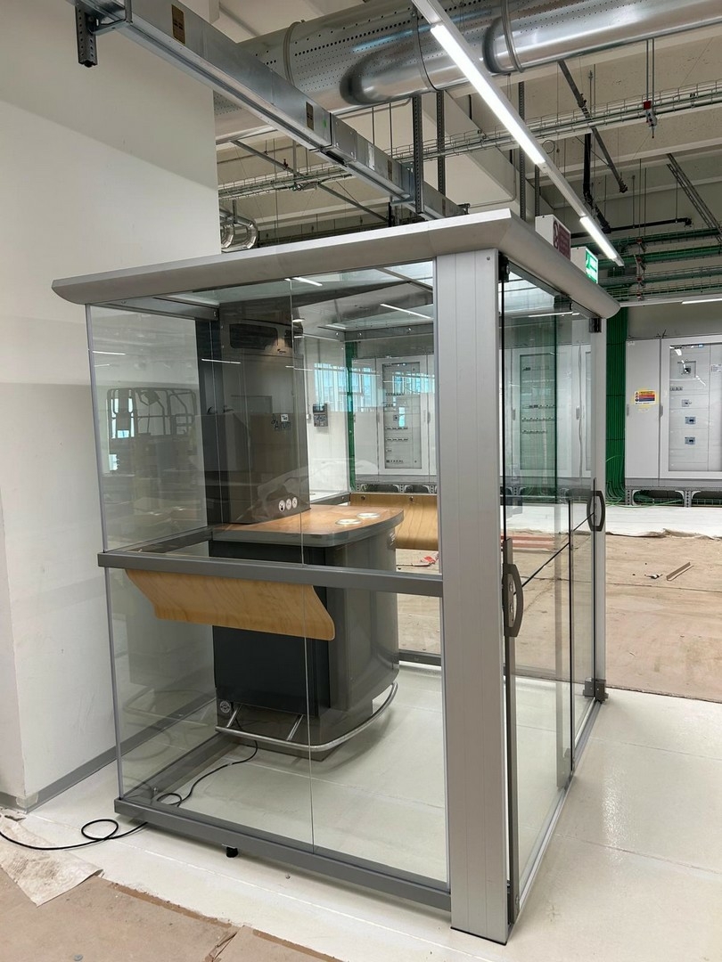 Cabina fumatori capannone industriale