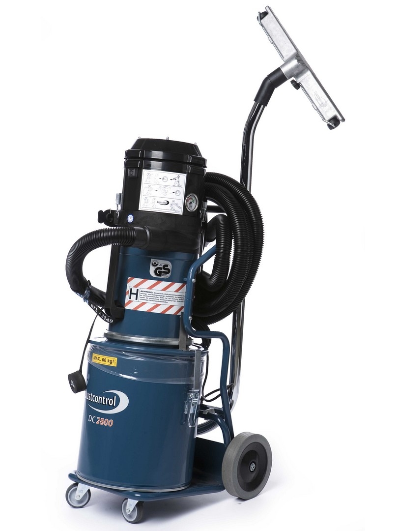 Aspirazione polveri di amianto con DC 2900 con bidone metallico