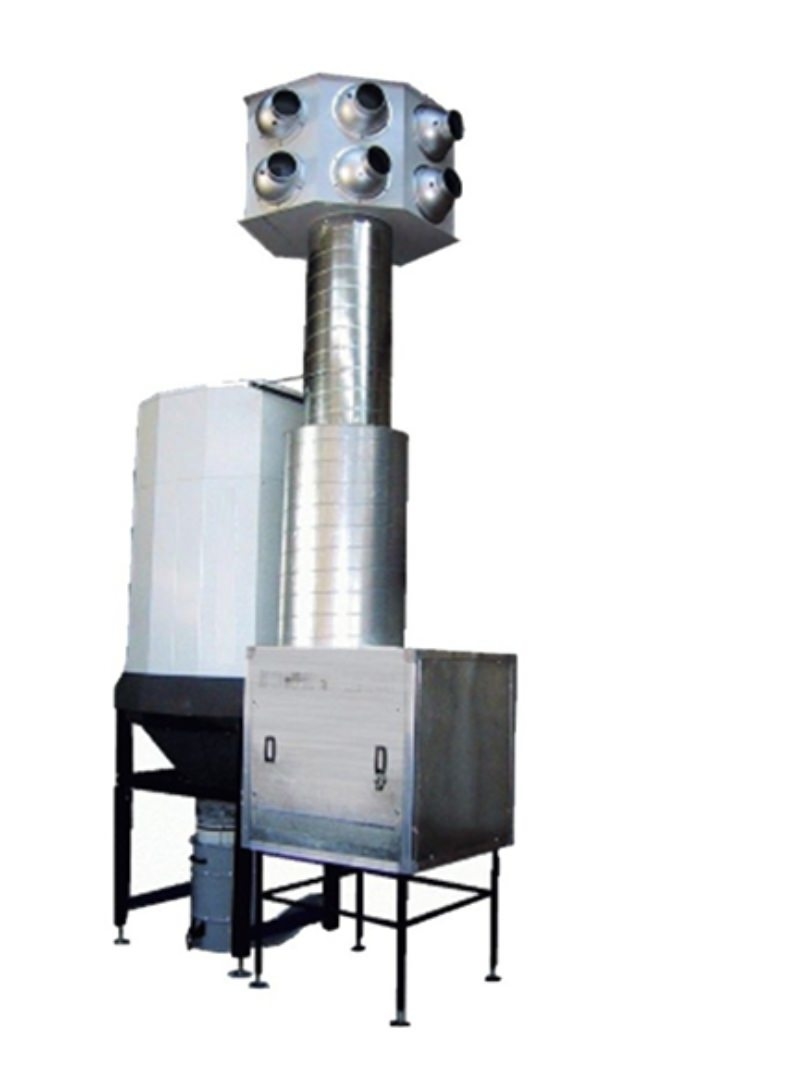 Purificatore d'aria per eliminare fumo e polveri di saldatura